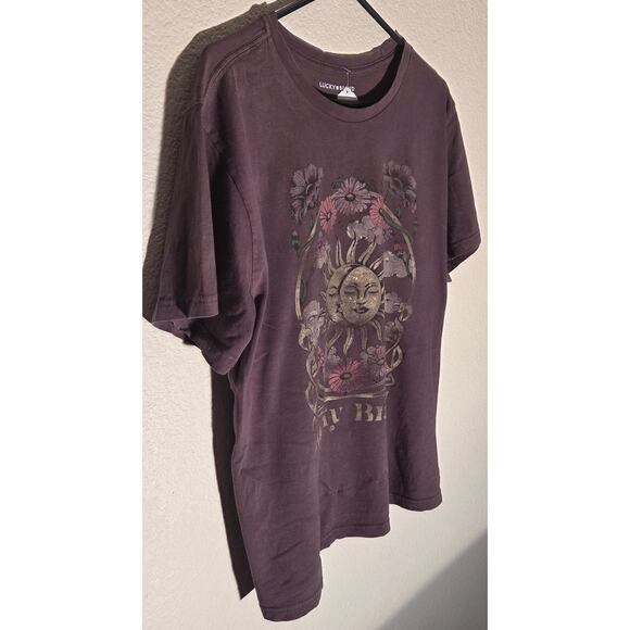 Lucky Brand Brown Vintage Graphic Tee - Short Sleeve-Large - Picture 5 of 8